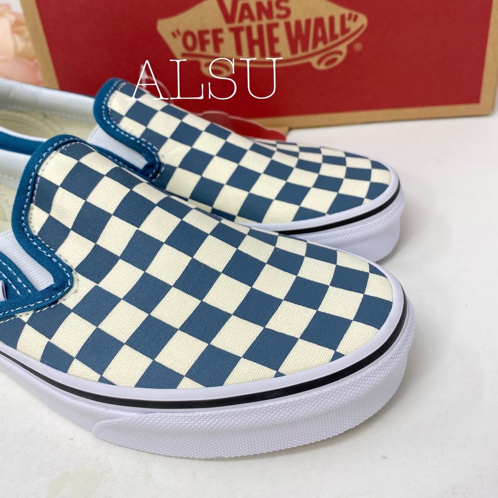 VANS Classic Slip On Checkerboard Corsair Blue W - Picture 5 of 7